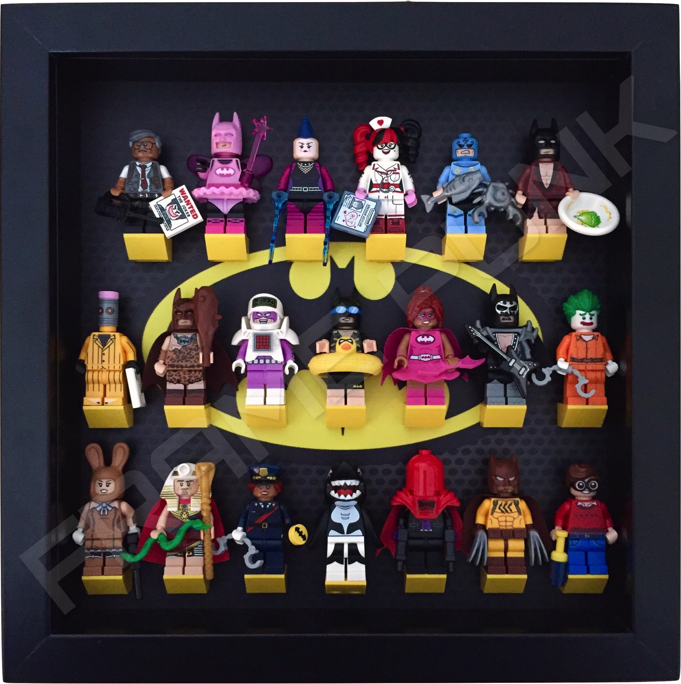 Classic LEGO Batman Movie Display Frame (Black) - Frame Punk