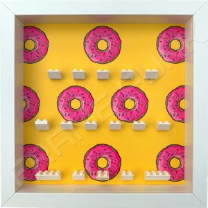FRAME PUNK display frame compatible with LEGO Simpsons minifigures series 1&2 (white)