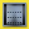 FRAMEPUNK black background display for 18 Lego minifigures, black frame, black bricks