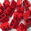 Red Lego mounting bricks