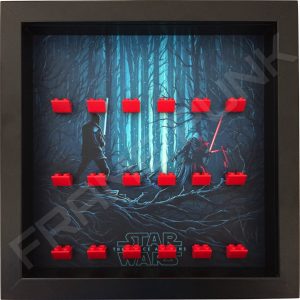Star Wars - The Force Awakens Red Lego bricks minifigure display frame