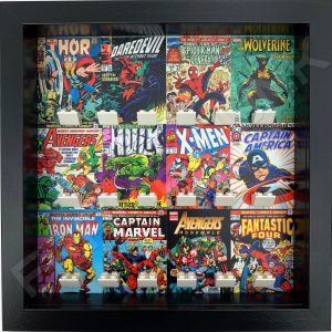 FRAME PUNK Marvel comic covers display frame for superhero minifigures (black)