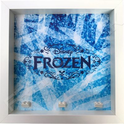 Frozen Lego minifigures display frame (white)