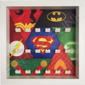 Justice League LEGO Minifigure display frame (White)