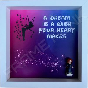 Lego Disney Princess minifigure frame with Merida minifigure