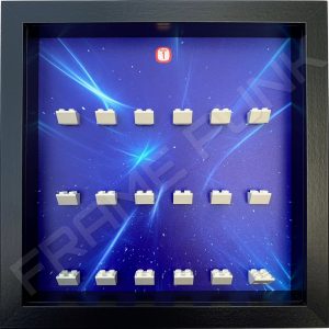 FRAMEPUNK black display frame compatible with LEGO Disney Minifigures Series 1 (Starry)