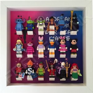 Disney Dream White Frame Lego Display With Minifigures