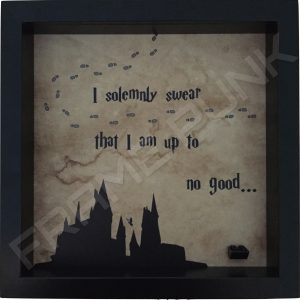 Harry Potter I solemnly swear quote lego minifigure display frame