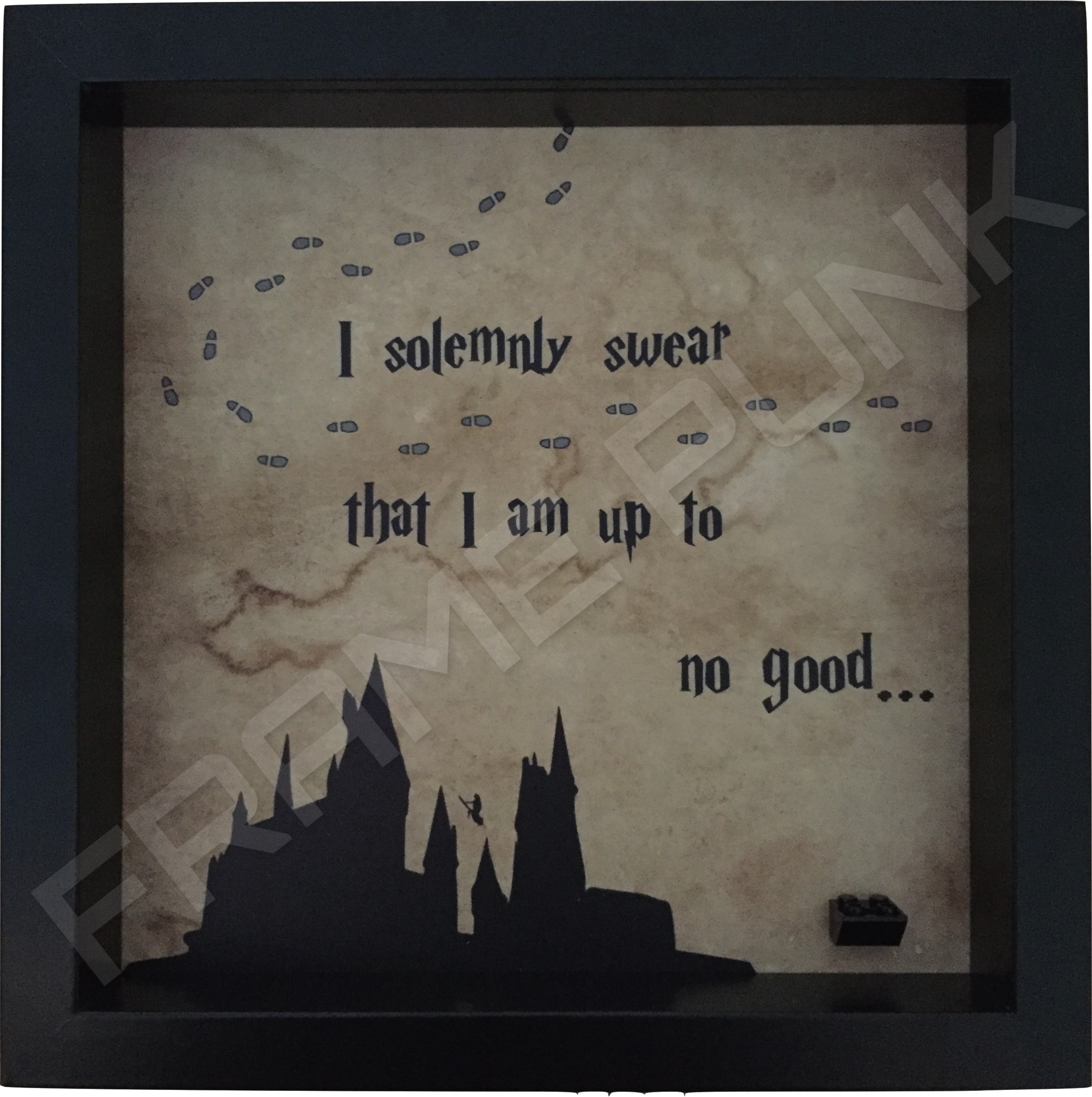 Minifigure Frame Punk Part 3 Harry Potter I Solemnly Swear E Lego Minifigure Display Frame