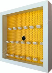 FRAMEPUNK white display frame compatible with LEGO Batman Movie Minifigures Series 1 and 2 Side view