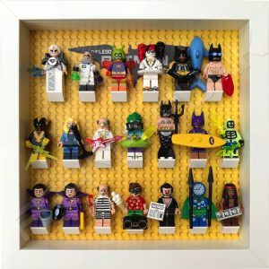 LEGO Batman Movie Minifigures display frame with Series 2 minifigures (White)