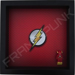 LEGO The Flash Minifigure display frame with minifigure