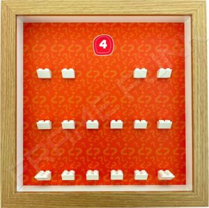 FRAMEPUNK Lego Minifigures Series 4 Display Frame (Oak)