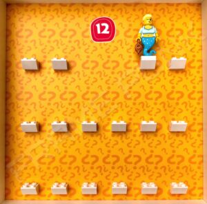 FRAMEPUNK display showing Lego Minifigure Series 12