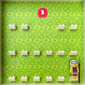 FRAMEPUNK display showing Lego Minifigure Series 3