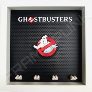 Lego Ghostbusters minifigure display frame (white)