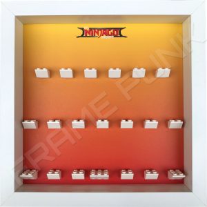 LEGO Ninjago Movie Minifigures Series display frame (orange fade)