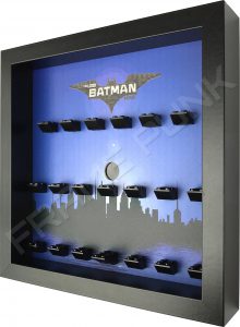LEGO Batman Movie Minifigures Series display (City black frame) Side View