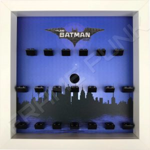 LEGO Batman Movie Minifigures Series display (City white frame)