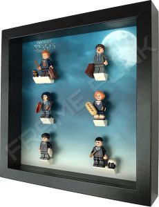 Fantastic Beasts Lego Minifigures Series Display Frame With Minifigures Side View (Black)