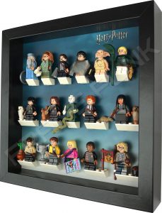 Harry Potter Lego Minifigures Series Display Frame With Minifigures Side View (Black)