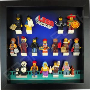 Lego Movie display frame with minifigures (black)