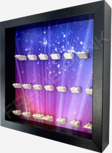 LEGO MOVIE 2 minifigure display frame (black) Side view