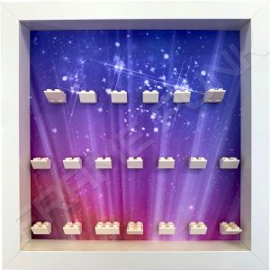LEGO MOVIE 2 minifigure display frame (white)