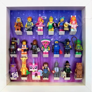 LEGO MOVIE 2 display frame with minifigures (white)