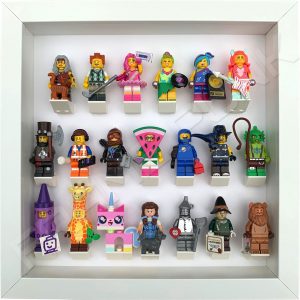 LEGO MOVIE 2 display frame with minifigures (All white)