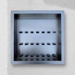 FRAMEPUNK 21 minifigures display case, all black