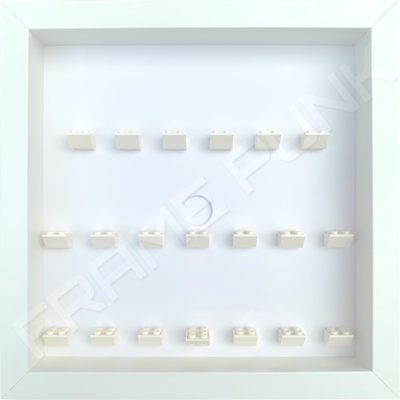 FRAMEPUNK all white display frame compatible with LEGO Batman Movie Minifigures Series 1 & 2