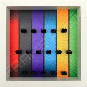 FRAME PUNK display frame compatible with LEGO DC minifigures series (white)