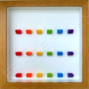 FRAMEPUNK 18 Rainbow Display Frame compatible with Lego minifigures