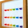 FRAMEPUNK 18 Rainbow Display Frame compatible with Lego minifigures Side view