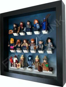 FRAME PUNK Harry Potter Lego Series 2 Display Frame with minifigures (Black) Side view