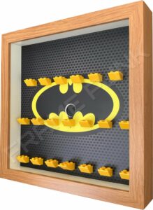 FRAMEPUNK Batman Lego Minifigures Series Display Frame (Oak classic) Side view