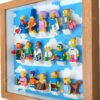 FRAMEPUNK Lego The Simpsons Minifigures Series Display Frame (Cloudy) showing Series 2 minifigures Side view