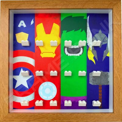 FRAMEPUNK Superhero Display Frame compatible with Lego minifigures