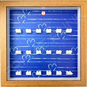 FRAMEPUNK Lego Disney Minifigures Series 1 Display Frame (Oak Heart)