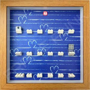 FRAMEPUNK Lego Disney Minifigures Series 2 Display Frame (Oak Heart)