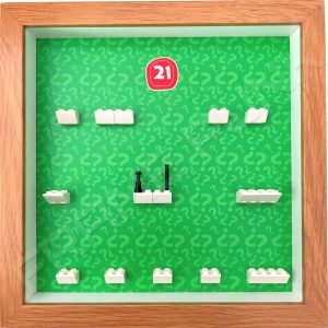 FRAMEPUNK Lego Minifigures Series 21 Display Frame (Oak)
