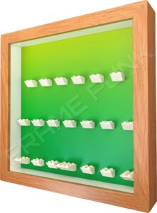 LEGO Ninjago Movie Minifigures Series display frame (green fade) Side view