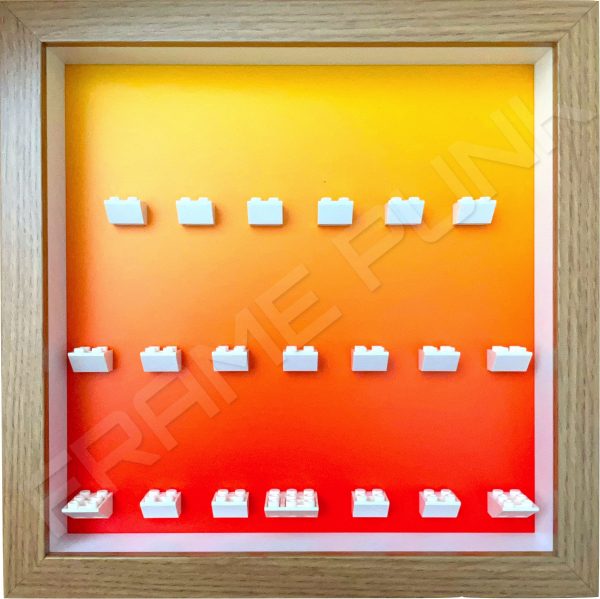 FRAMEPUNK LEGO Ninjago Movie Minifigures Series display frame (orange fade)