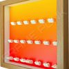 FRAMEPUNK LEGO Ninjago Movie Minifigures Series display frame (orange fade) Side view