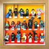 FRAMEPUNK display showing LEGO Ninjago Minifigures Series (orange fade)