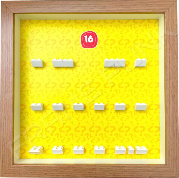 FRAMEPUNK Lego Minifigures Series 16 Display Frame (Oak)