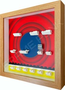 FRAMEPUNK LEGO Looney Tunes Minifigures Series 1 Display Frame (That's all folks!) Side View