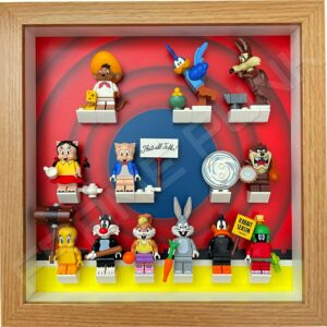 FRAMEPUNK LEGO Looney Tunes Minifigures Series 1 Display Frame (That's all folks!) With Minifigures