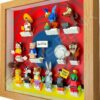 FRAMEPUNK LEGO Looney Tunes Minifigures Series 1 Display Frame (That's all folks!) With Minifigures Side View